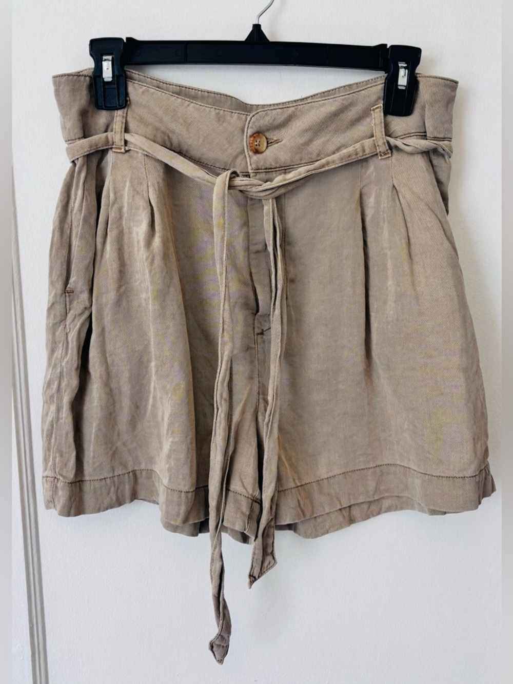 Faherty Arlie Day Shorts Tie Waist Elastic Waist Oakwood Casual Size M
